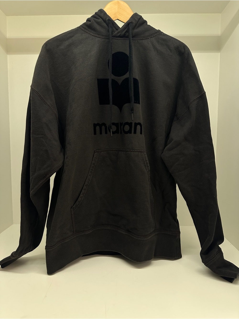 Isabel Marant Black Hoodie with Black Logo